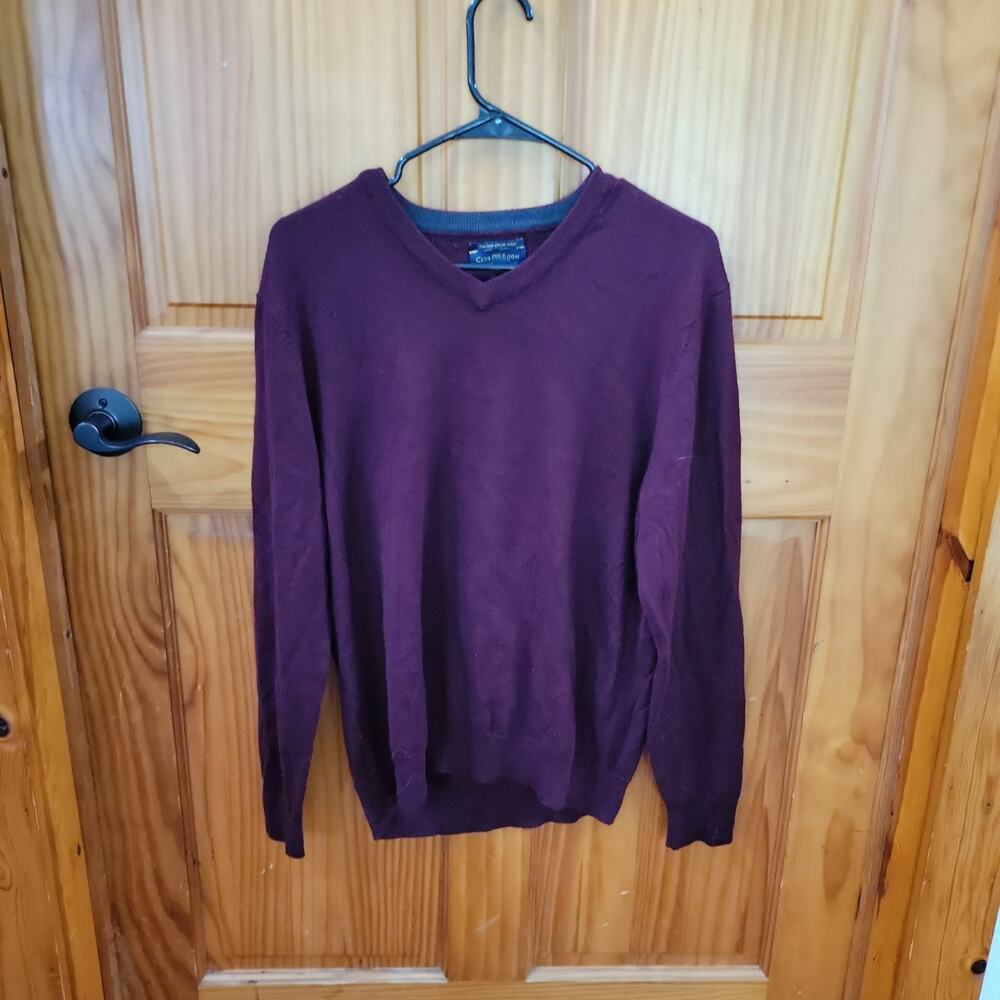 Club Room Marron Merino Wool Italian Spun Yarn Size M